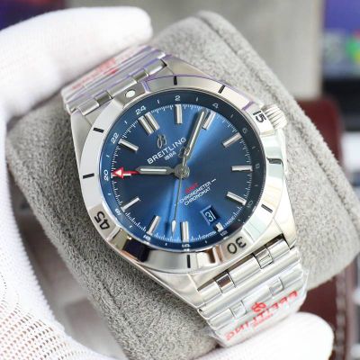 Breitling Chronomat Automatic GMT 40MM Steel Etc.2836 Movement Blue Watch